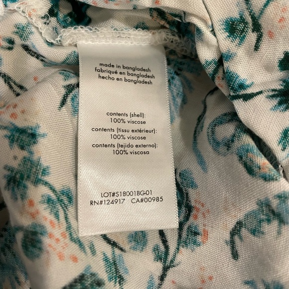 Anthropologie Saks Onia Tropical Wide Leg Pant Size M - Picture 3 of 4